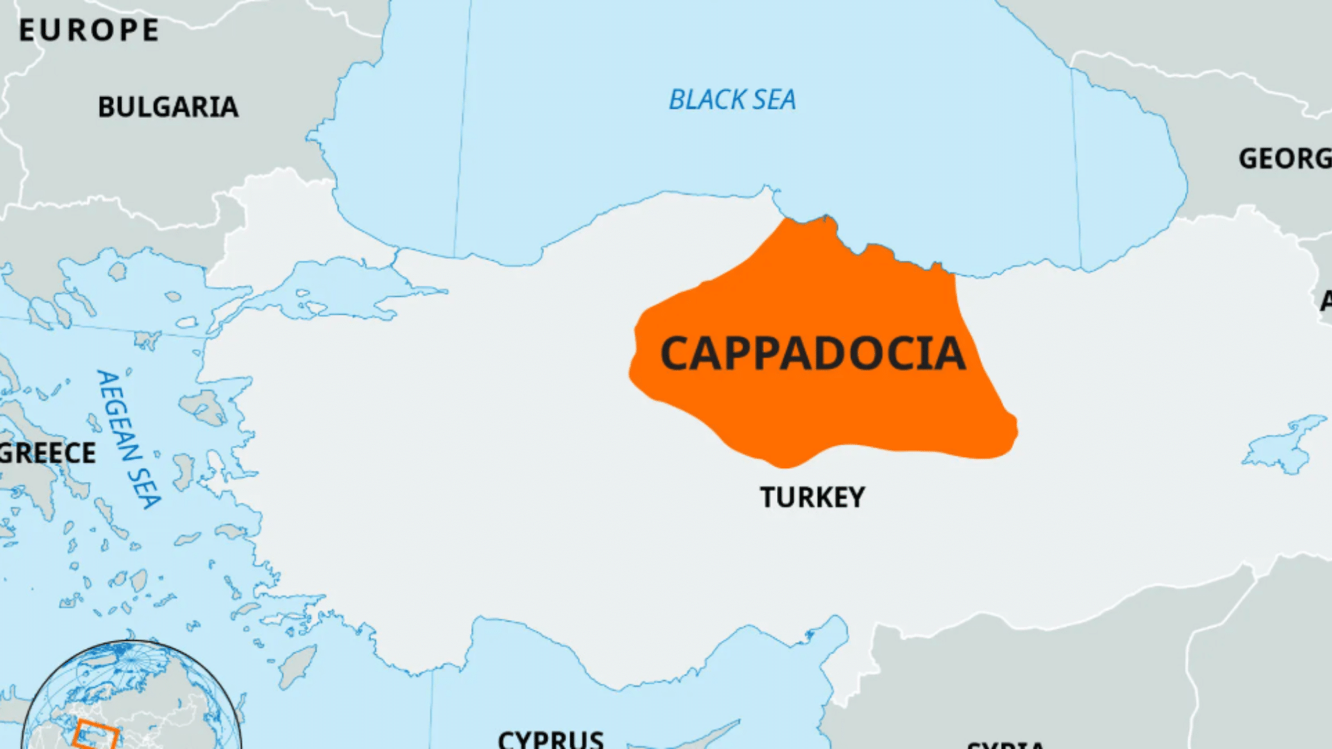 Cappadocia-map