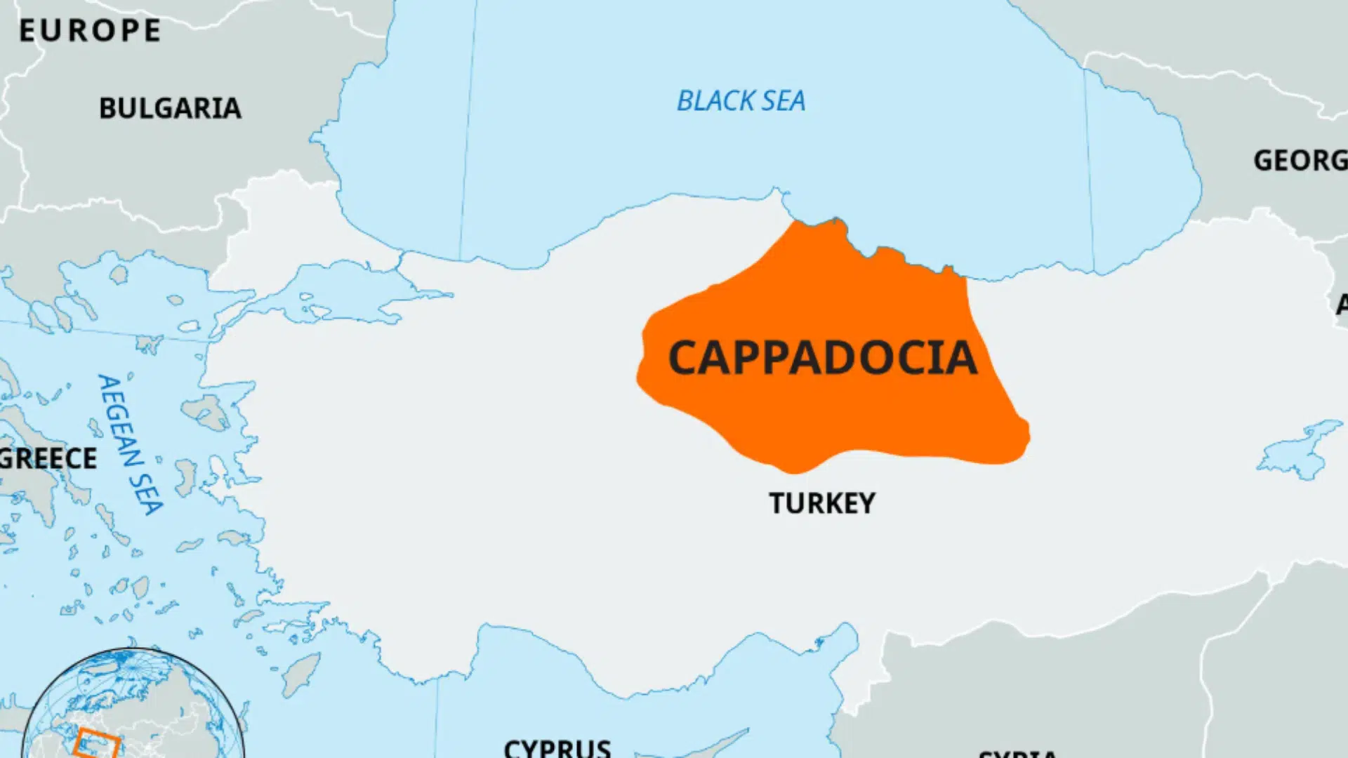 Cappadocia-map