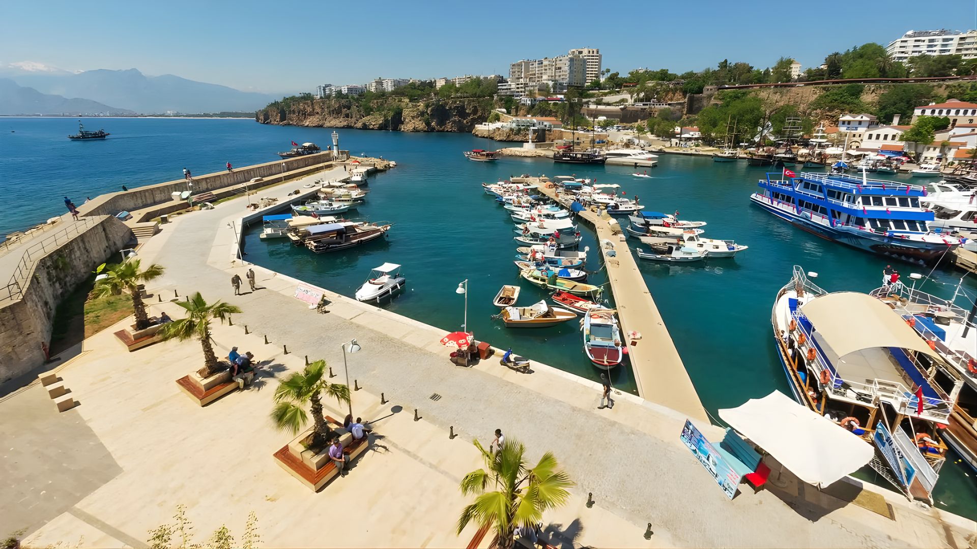 antalya old town marina