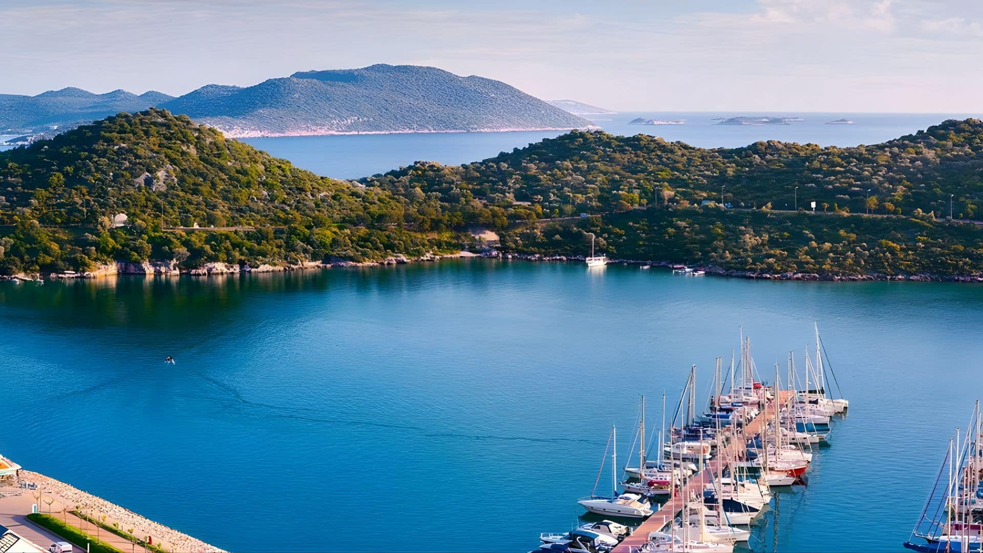 kas turkey coast view