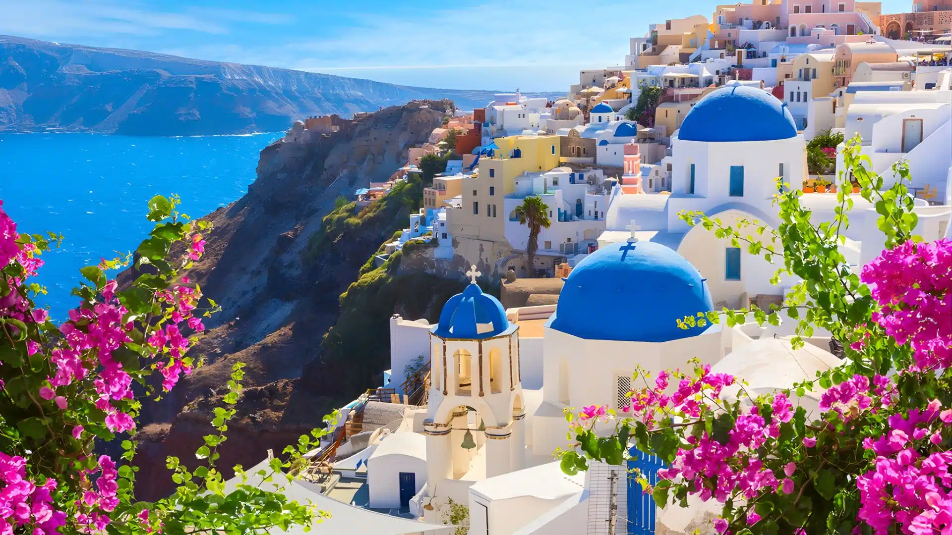 santorini greece island views