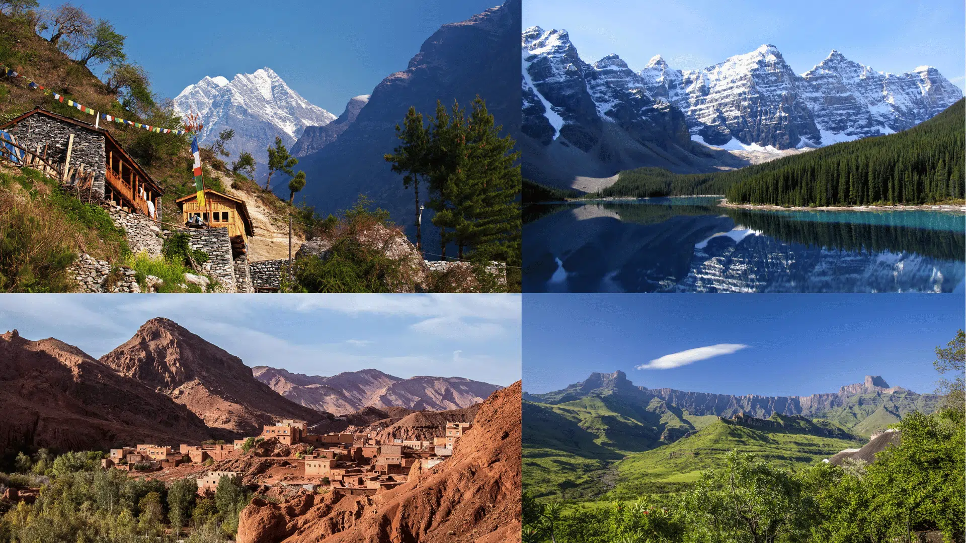 mountains and highlands